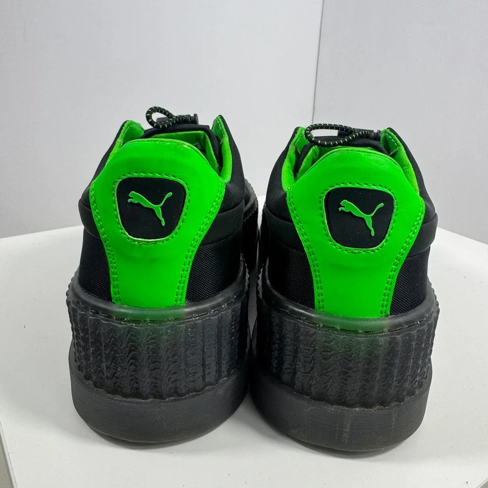 PUMA Fenty Cleated Creeper Surf Shoes Womens Size 8 Black Green‎ Gecko 367681-03